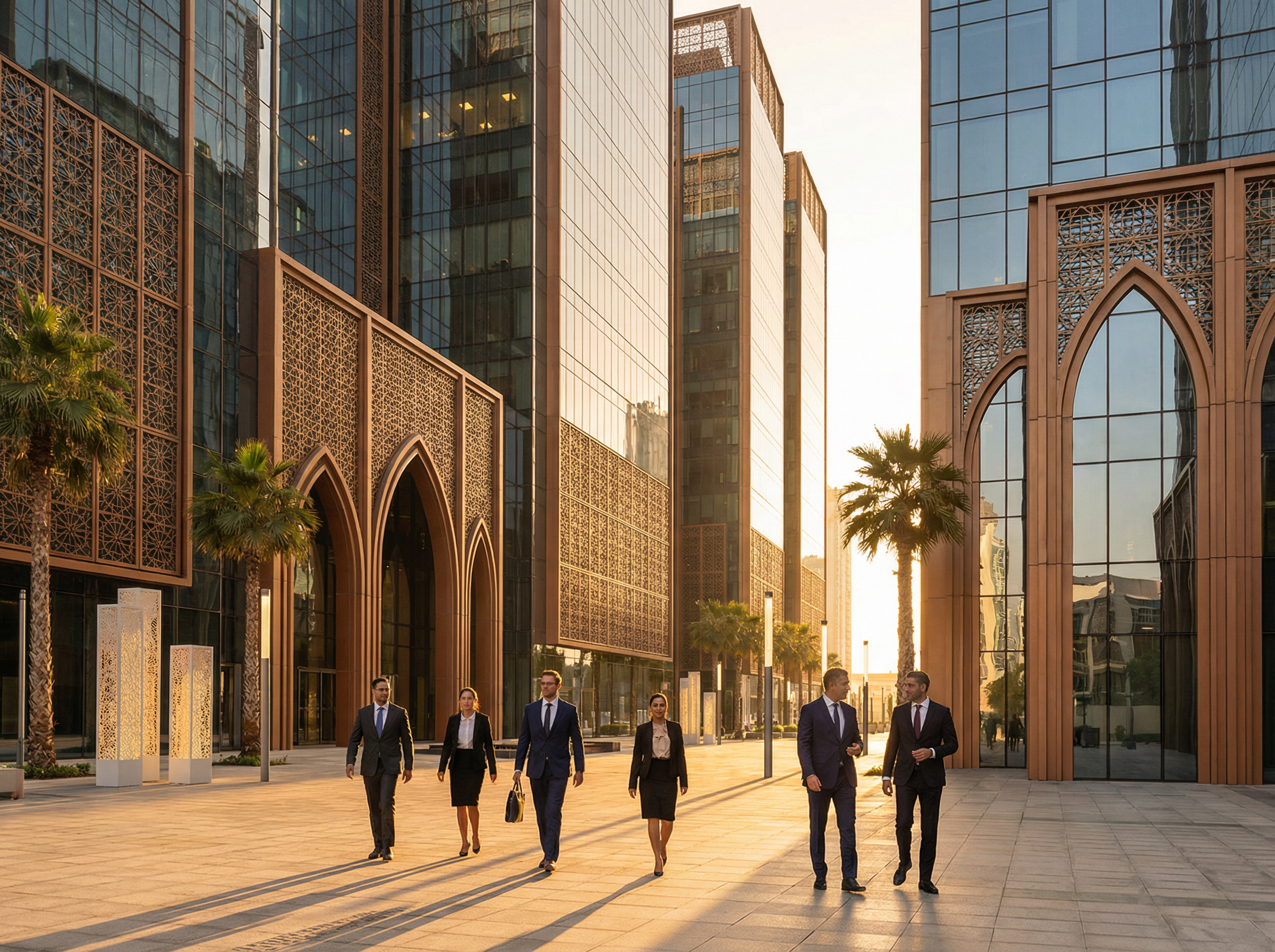 迪拜商业区的天际线，象征着亚洲与中东的贸易连接 - 东升国际